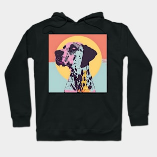 Great Dane in 70's Hoodie